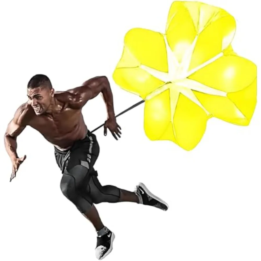 

Running Speed Chute Resistance Parachute 56 inch Powerchute Umbrella Training Sprint Power Soccer Trainer for Runner, Football,