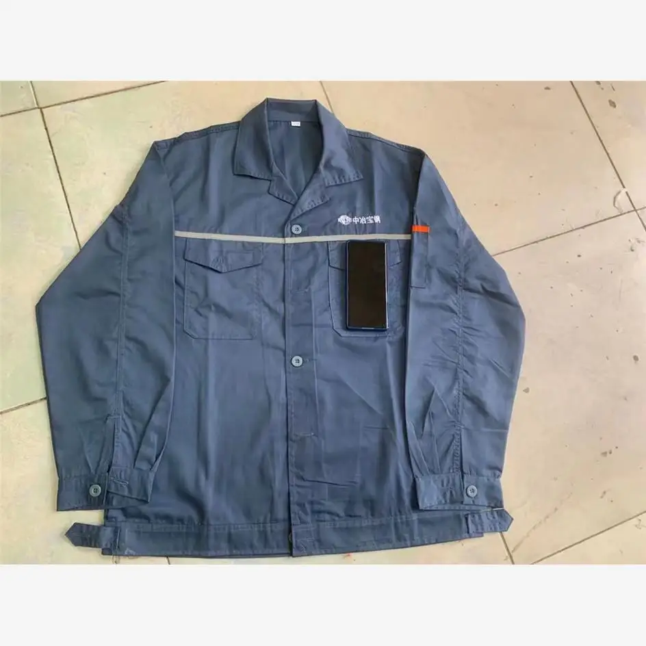 

Good Quality Men's Workwear Summer Uniform Set Cotton Blend Fabric Youth Suitable for Factory Workshop Office Environment