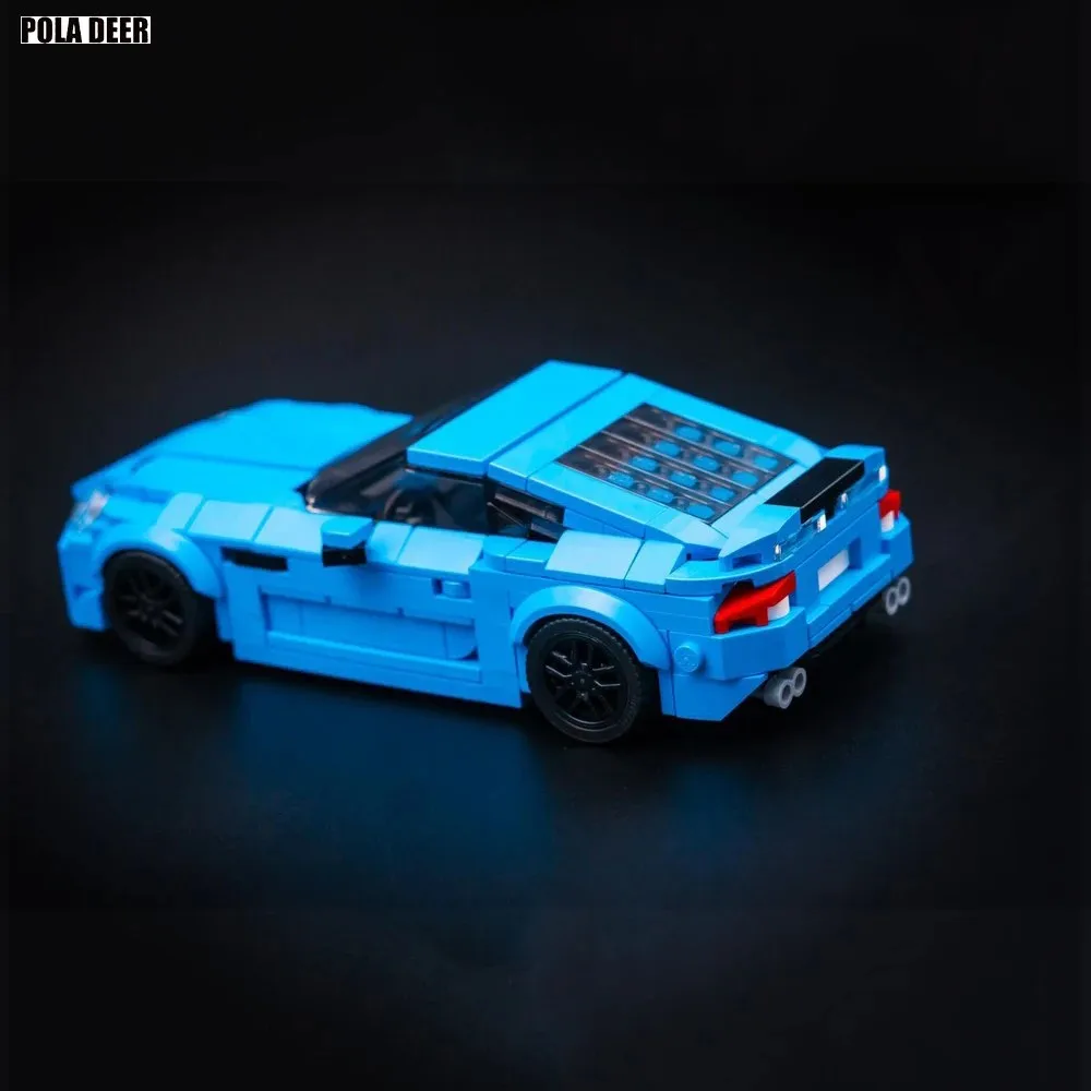 Poladeer MOC 391PCS XKR-S Auto da corsa Design creativo Assemblaggio personalizzato Puzzle Modello Building Blocks Ragazzo Giocattoli Vacanza Regalo di compleanno