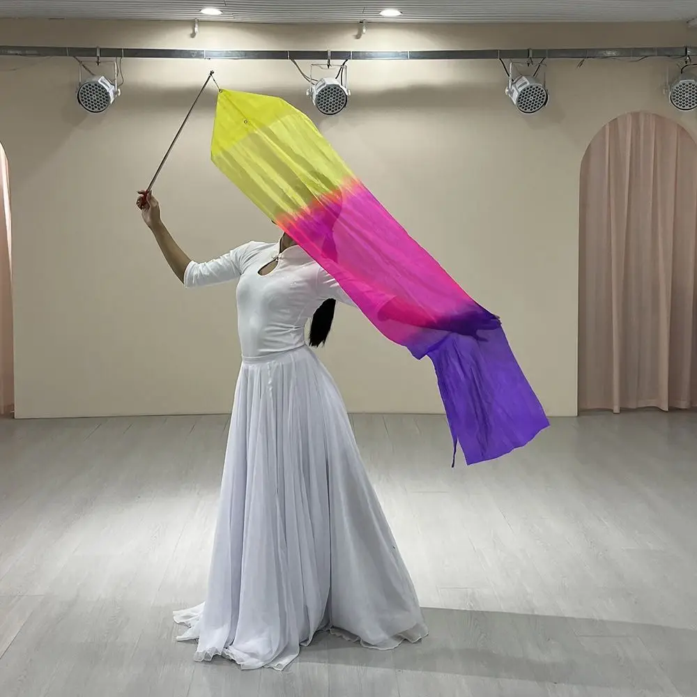 Avec bâtons télescopiques, accessoires de danse du ventre, tiges évolutives multicolores, foulards colorés, drapeau, fête de danse