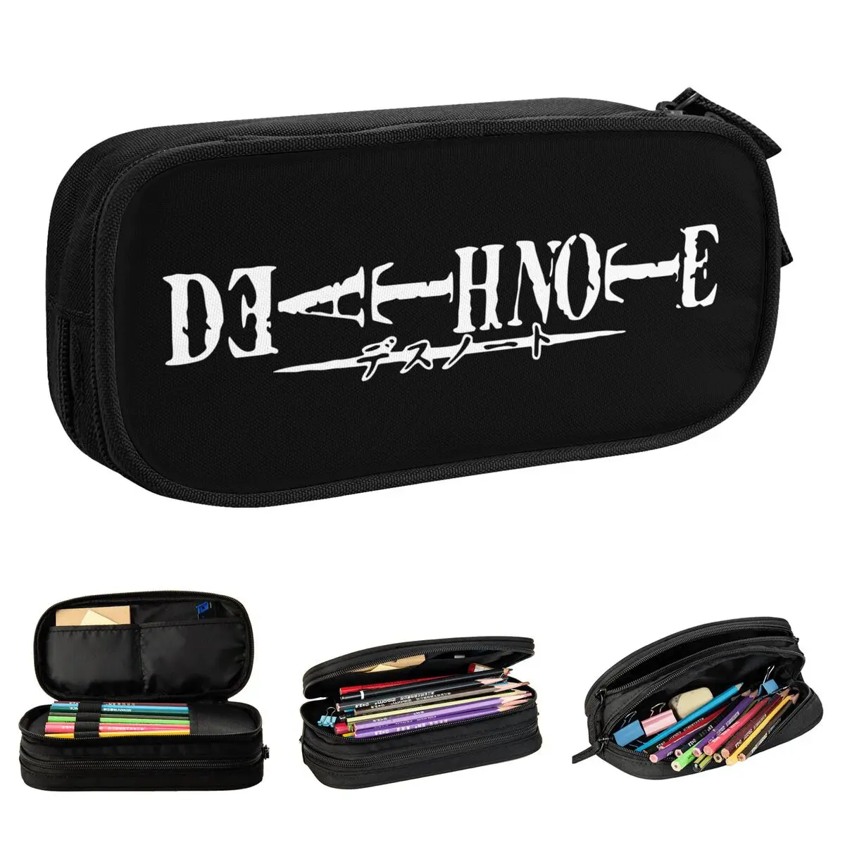 Cute Death-Note Anime Pencilcases Pencilcases Pen for Girls Boys Big Capacity Bag studenti regali scolastici cancelleria