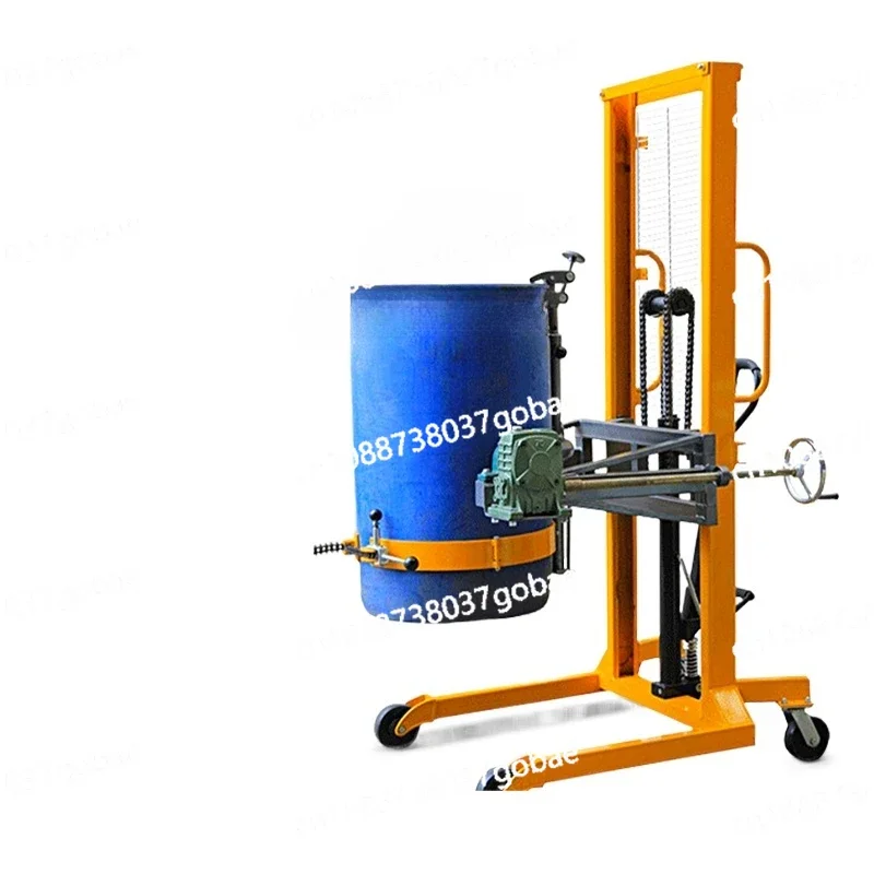 Lifting and Pouring Forklift Oil Drum Fixture Manual Oil Drum Hydraulic Truck