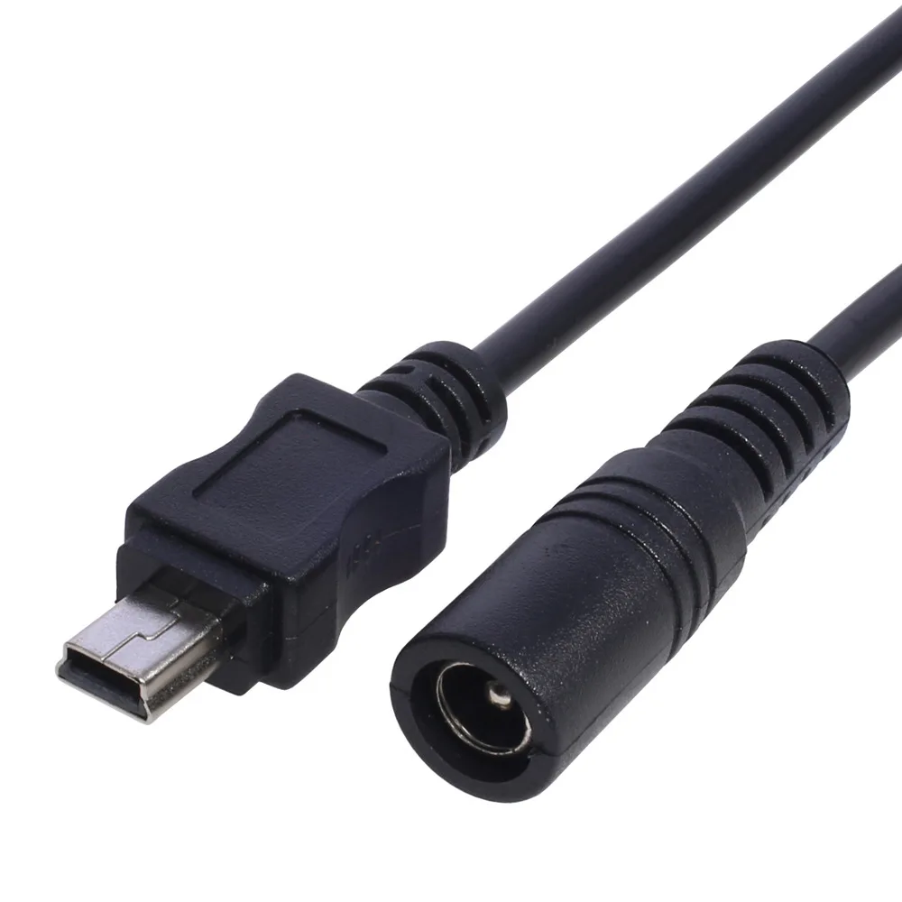 Pass 3A charging cable 5521 female to Mini USB male MP4 speaker, headphone, dash cam power supply cable V3 port