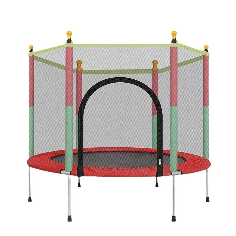 High Quality Trampoline for Children Exercise Trampoline with Protective Net Equipped Indoor Sports Entertainment Support 150 KG