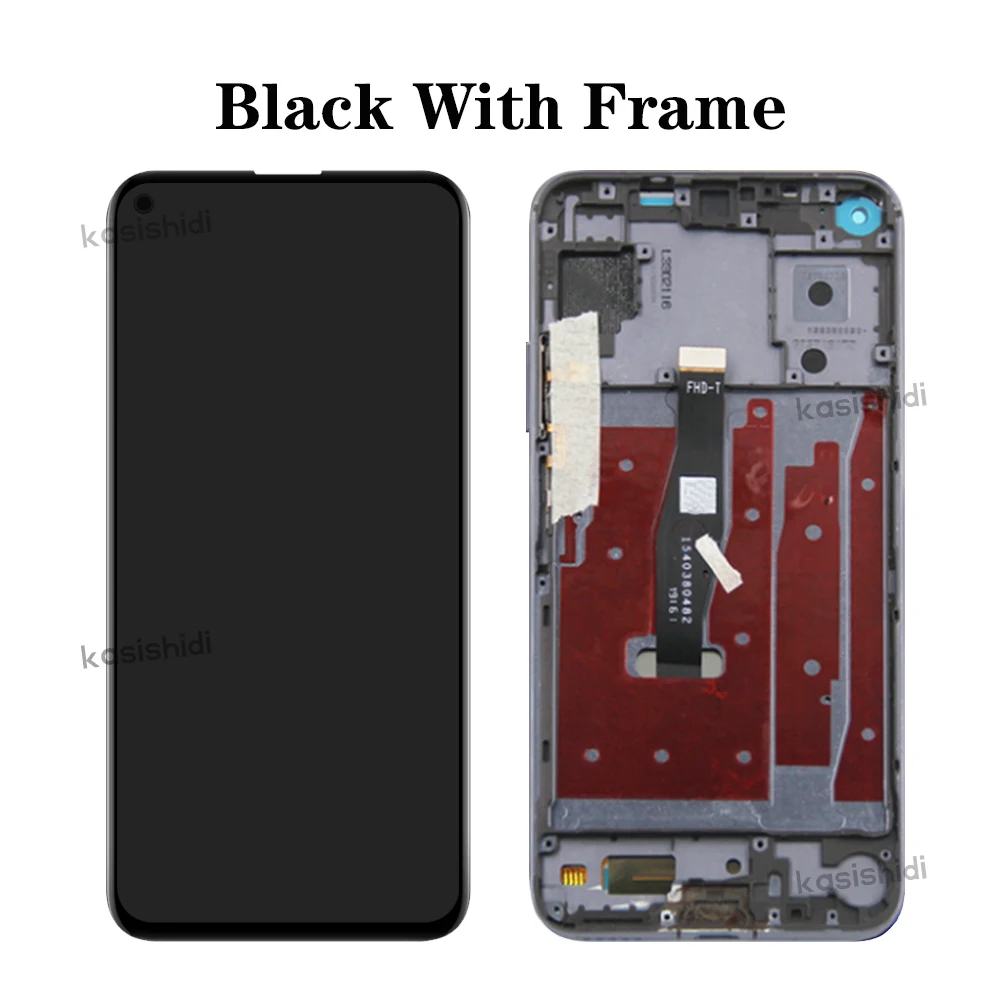 LCD For Huawei Nova 5T Display Touch Screen Digitizer NO/With Frame Assembly for Replacement LCD 100% Tested