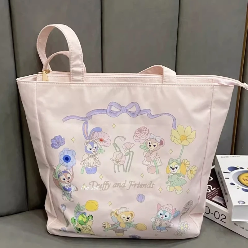 

2026 New Kawaii Linabell Anime Canvas Bag Large Capacity Shoulder Bag Girl All-Match Tote Bag Shopping Bag Handbag Student Gifts