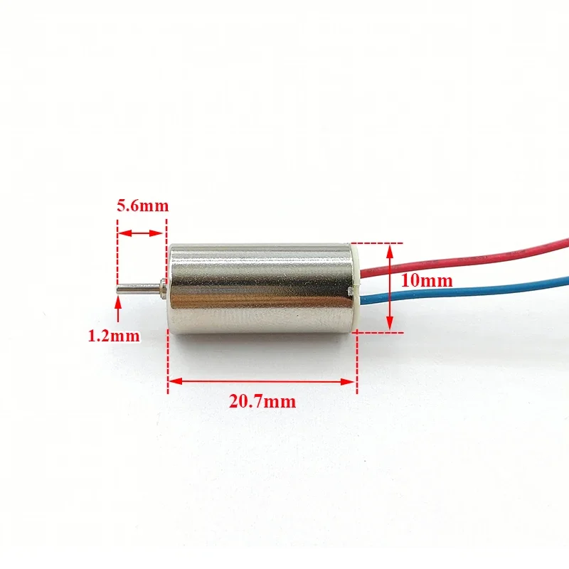2PCS 1020 Coreless Motor 10x20mm DC 3.7V-7.4V 54000RPM High Speed DIY RC Drone