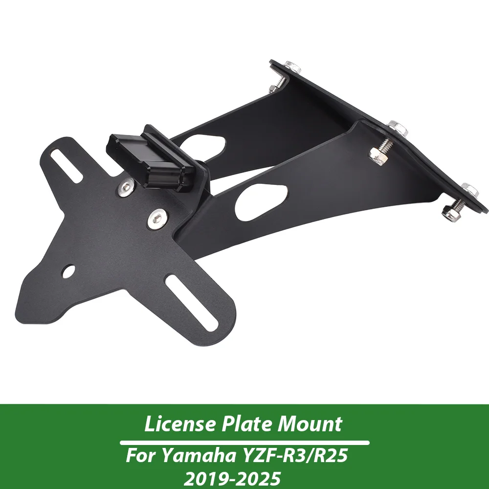 

Motorcycle Rear License Plate Mount Holder For Yamaha YZF-R3 YZF R25 2019-2025 Tail Tidy Fender Eliminator Kit Accessories