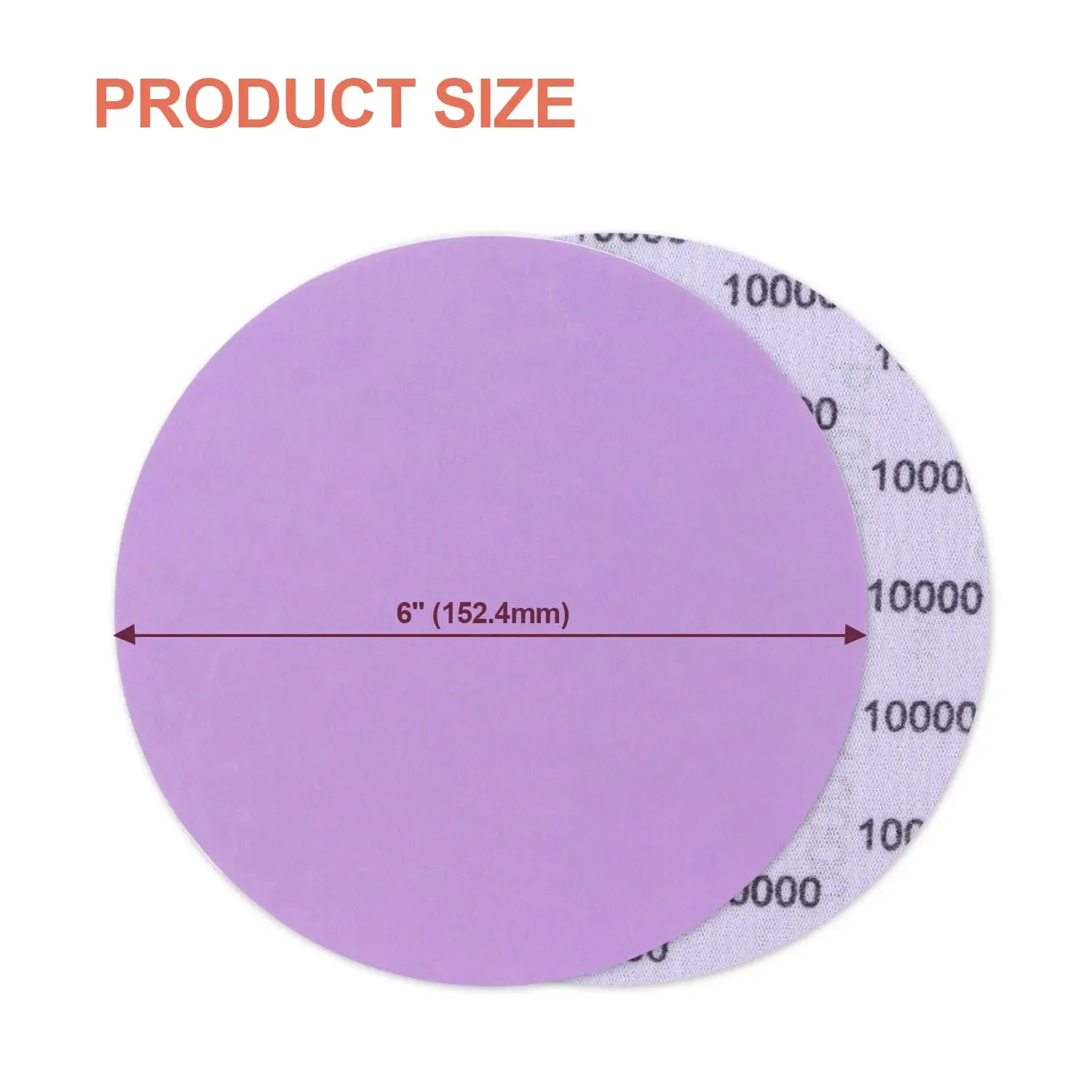 30Pcs 6 Inch Hook and Loop Sanding Discs 1000-10000 Grit Fine Sandpaper Wet Dry Aluminum Oxide for Car Polishing Paint Finishing