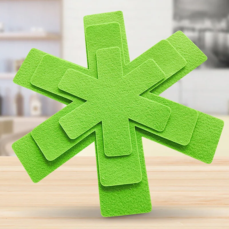 3pcs Pot Pan Protectors Non-woven Fabrics Prevent Pads Pot Protect Scratching Divider Cookware Surfaces Separate