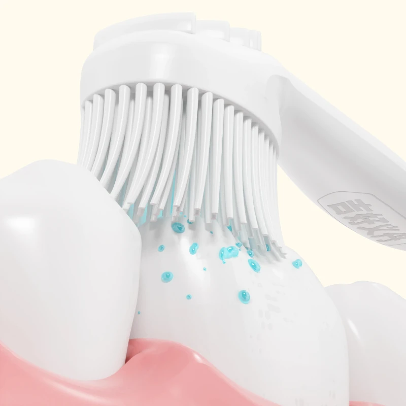 8pcs Mini Burst Bead Disposable Toothbrush Bag No Water Portable Toothbrush No Rinse Design Travel Outdoor Instant Oral Cleaning