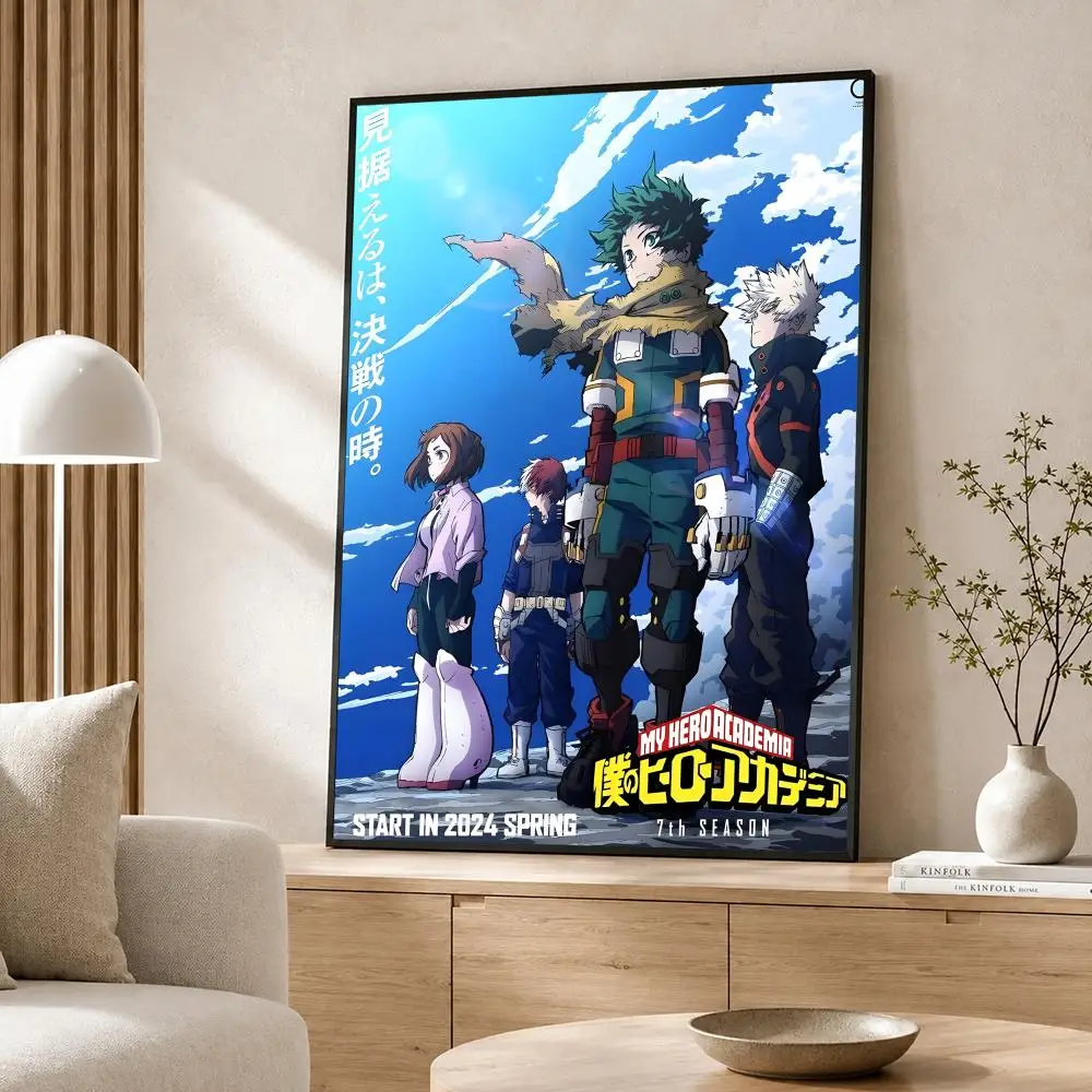 Anime My Hero Academia Poster Poster-Wandaufkleber, wasserfest, selbstklebend, HD-Kunst, Schlafzimmer, Bar, Dekoration – Detail 17