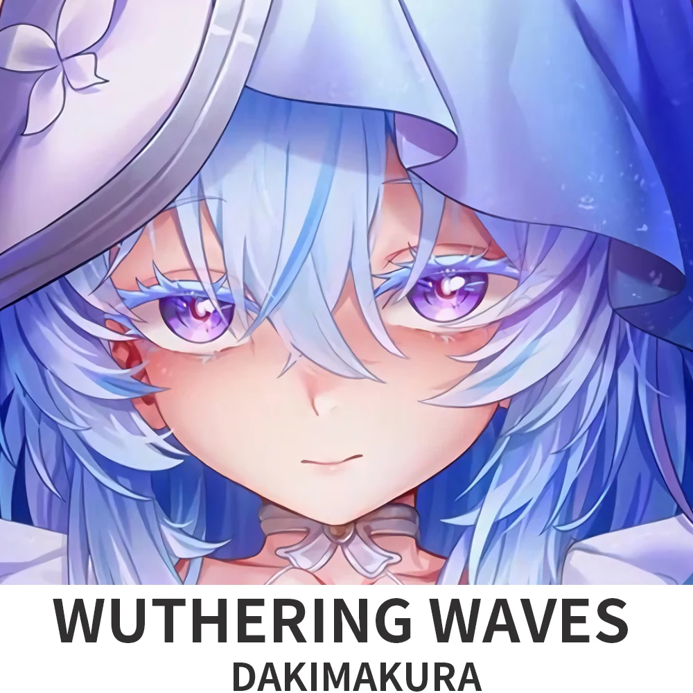 Wuthering Waves The Shorekeeper Dakimakura Anime Cartoon Figure Printed Pillowcase For Living Room Bedroom