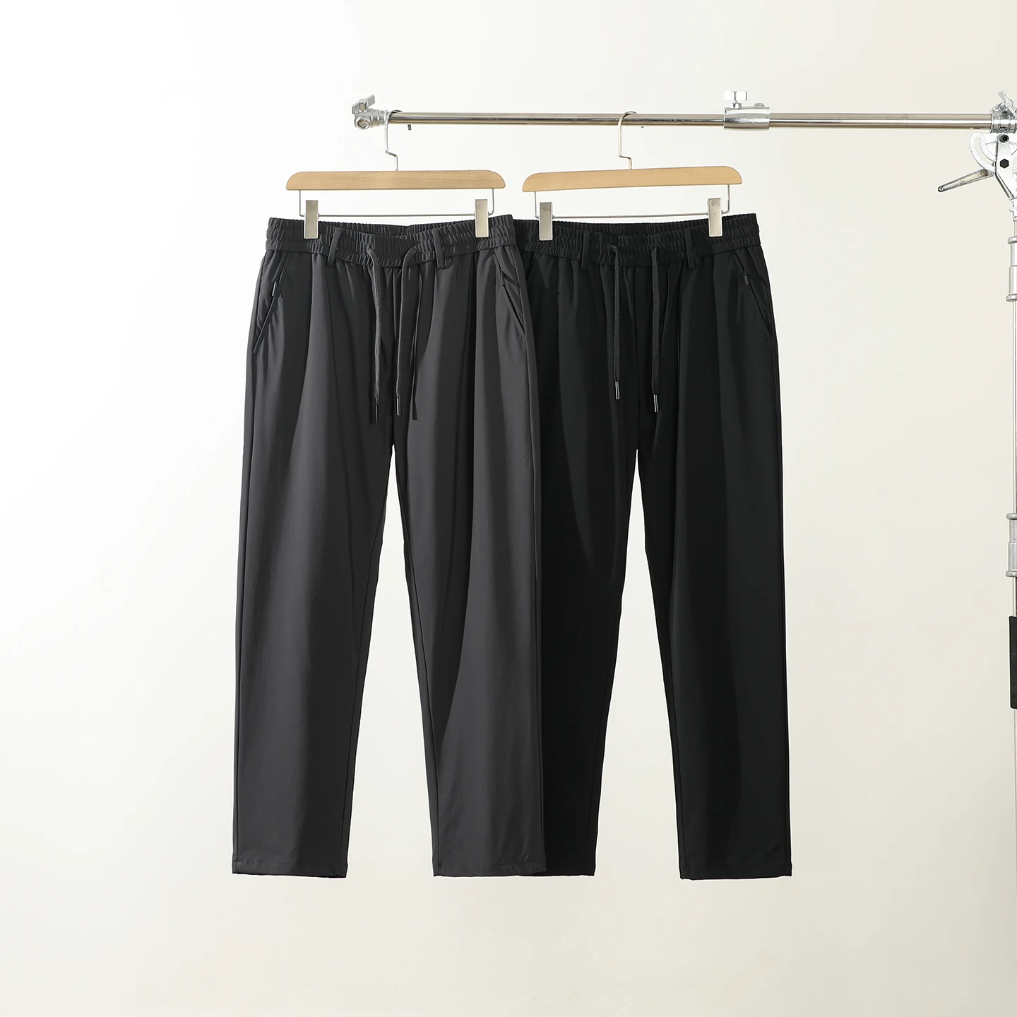 

Men's Casual Goose down Pants Long Trousers Lightweight Not Puffy Warm Windproof Loose Straight Cut Winter Leisure Faion