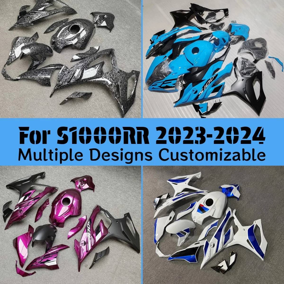 

Для BMW S 1000RR 2023 2024: Комплект инжекционных обтекателей S1000RR 23 24, обвес мотоцикла из АБС-пластика