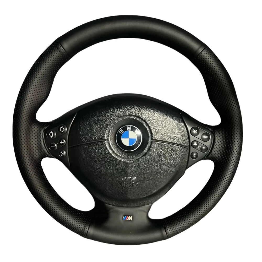 Hand-stitched Microfiber Leather Car Steering Wheel Cover For BMW M Sport E36 E39 Z3 M E36/7 E36/8 1995-2002 Car Accessories