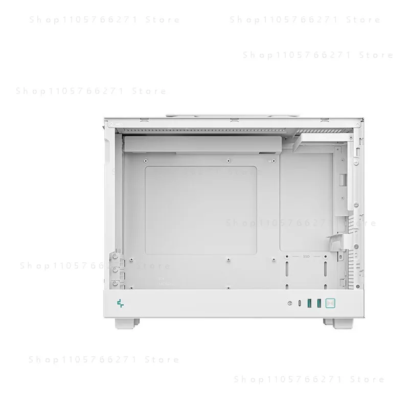 CH160 small chassis ITX side transparent mesh lifting phone case long graphics card ATX power supply Type-C