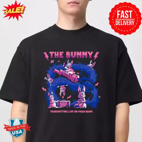 The Bunny Radio x Phish Classic T Shirt Funny for Friend All Size S 4XL