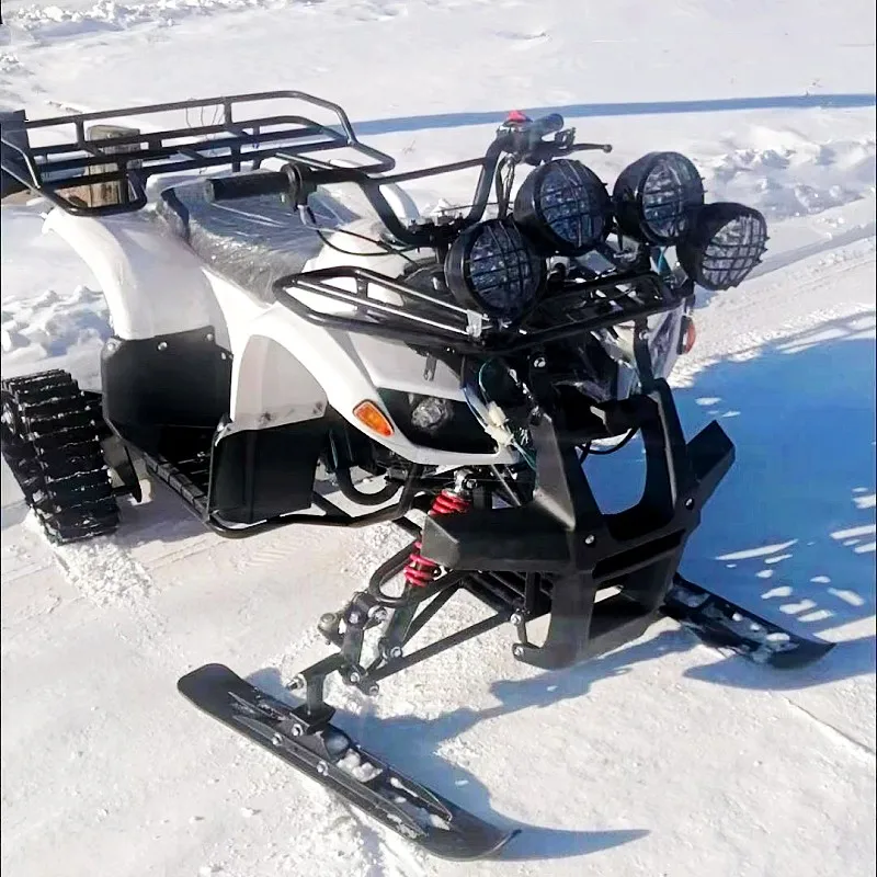 

Gasoline Skiing Cross-country All Terrain 110cc 125cc Rubber Tracked ATV Adult Snowmobile