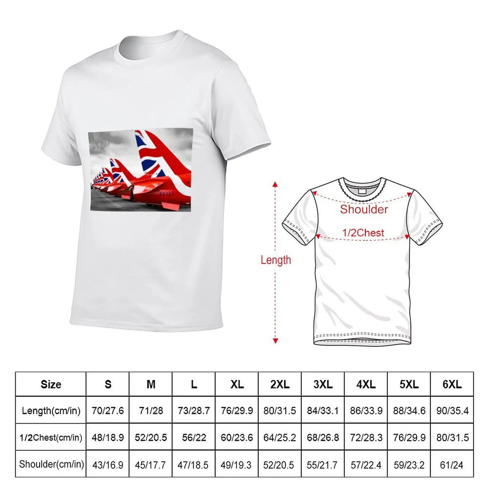 Red Arrows Tails T-Shirt funny t shirts man t shirts for man cotton t shirts for man slim fit T-shirt