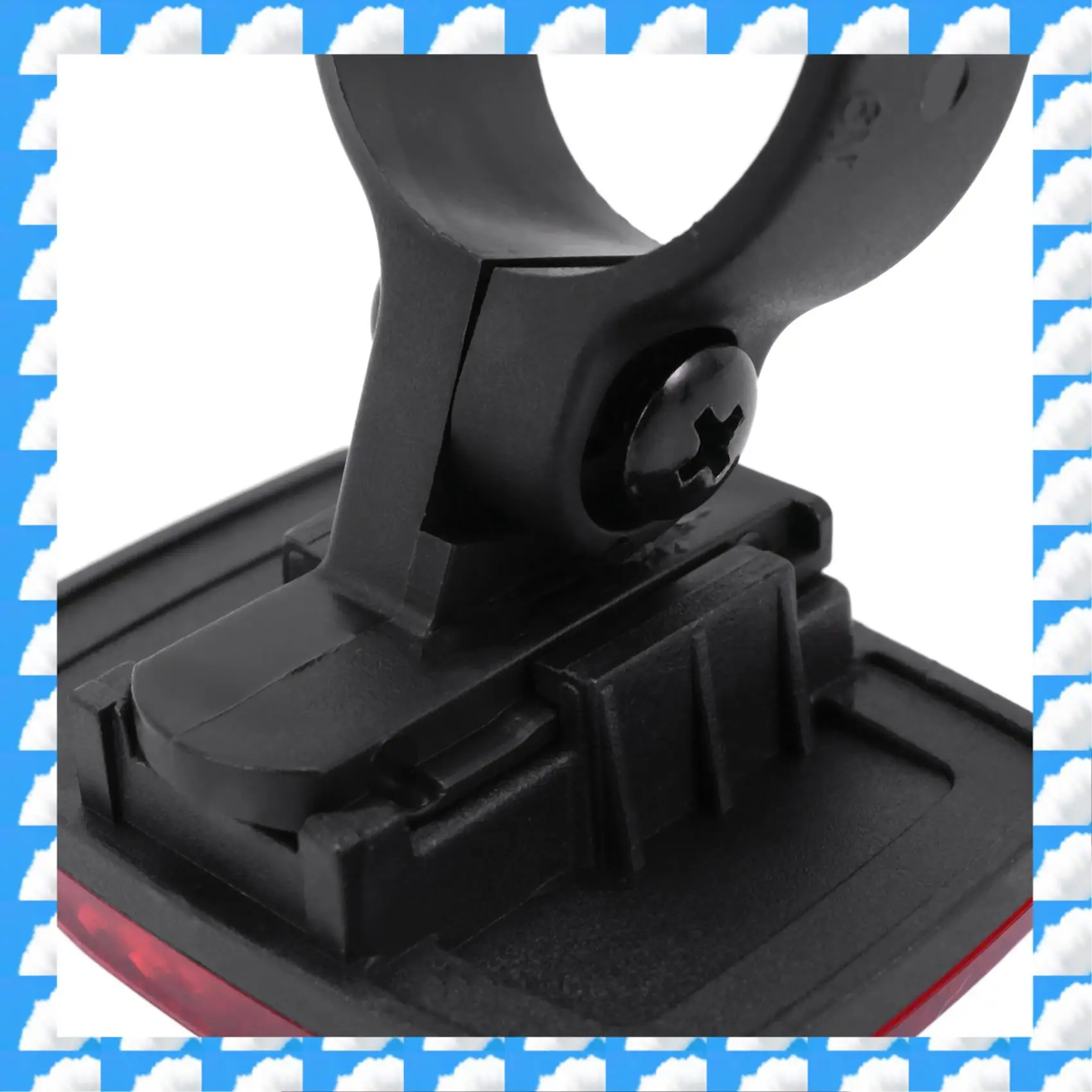 ONGE 3 أزواج دراجة دراجة عاكس الضوء الأمامي الخلفي للمقود وشريط السرج #1