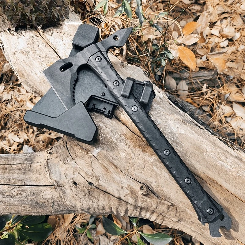 アウトドア多機能戦術片手サバイバル装備斧キャンプハイキング護身用伐採EDCツール