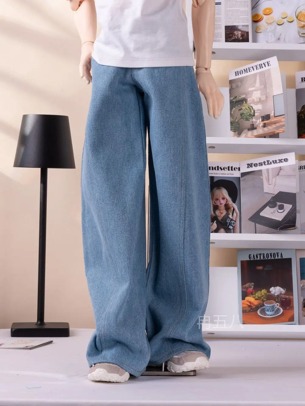 

BJD doll pants suitable for ID75 Uncle pants 77 big four td752 special four size loose wide leg jeans men's style