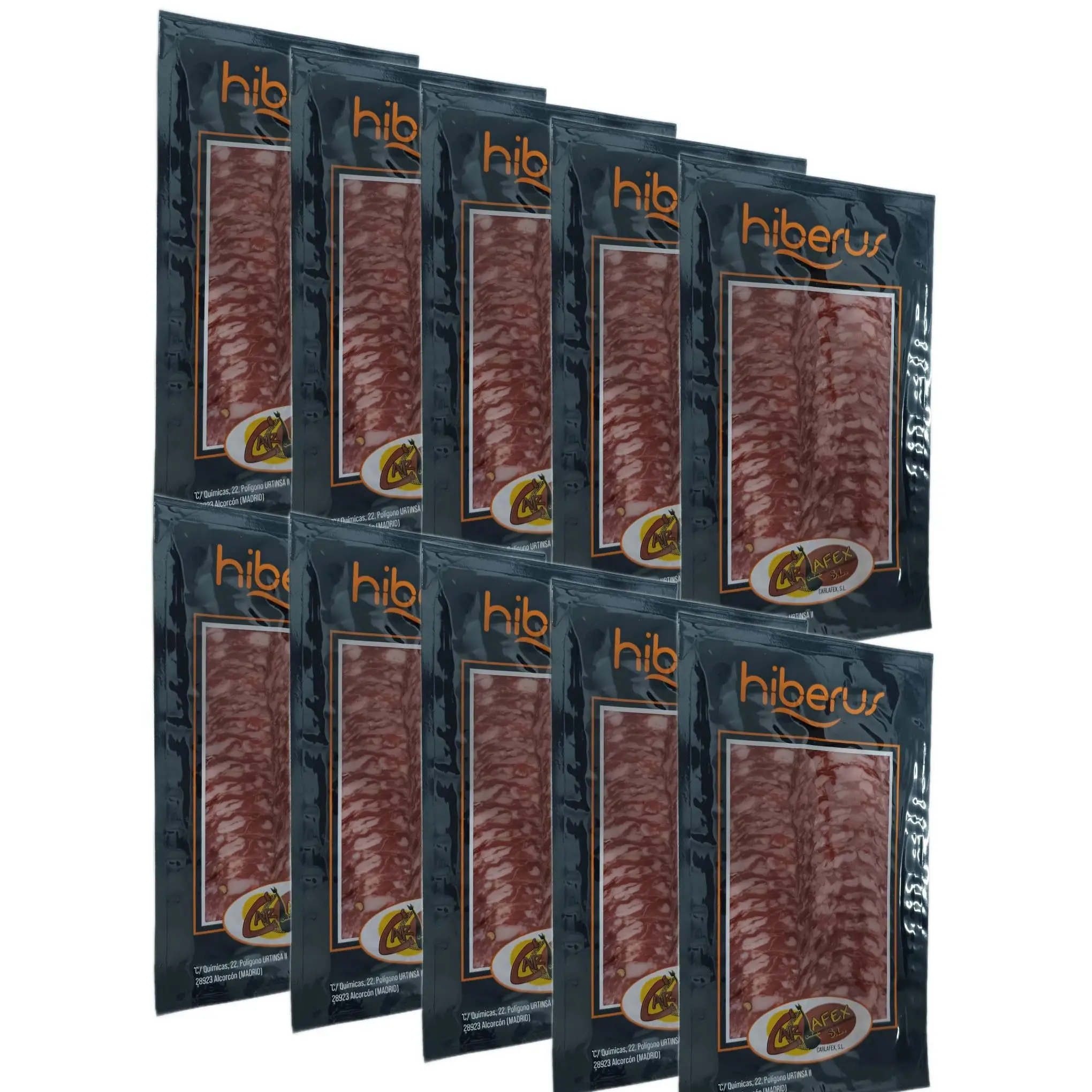 Salchichón Ibérico Hiberus 100gr - Pack de 10 Sobres (1kg Total)