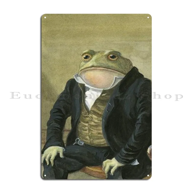 Colonel Toad Sir Toad Metal Sign Decoration Vintage Design Character Garage Tin Sign Poster