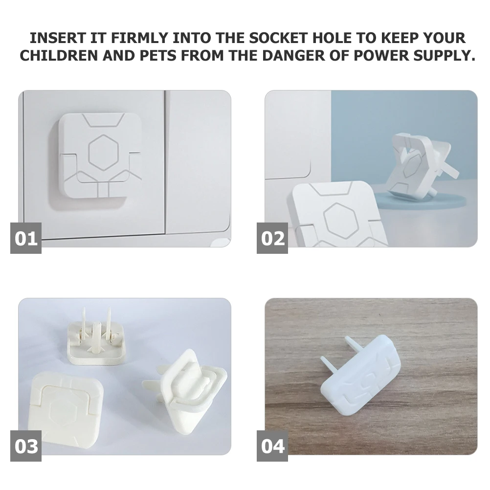 

60 Pcs Power Plug Cover Outlet Covers Proofing Protection against Electric Shock