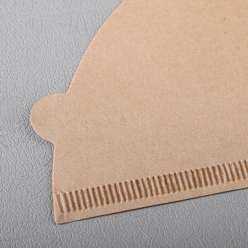 100Pcs Cone Coffee Filters 1-2 3-4 Cups Natural Wood Pulp Coffee Strainers Brown V01/V02 Disposable Coffee Filter Paper - Image 5