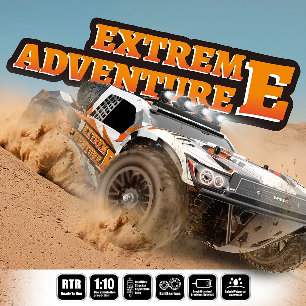 201E 1:10 70KM/H 2.4G RC Car 2845 Brushless 4WD Electric High Speed Off-Road Remote Control Drift VS Wltoys 104009 Toys