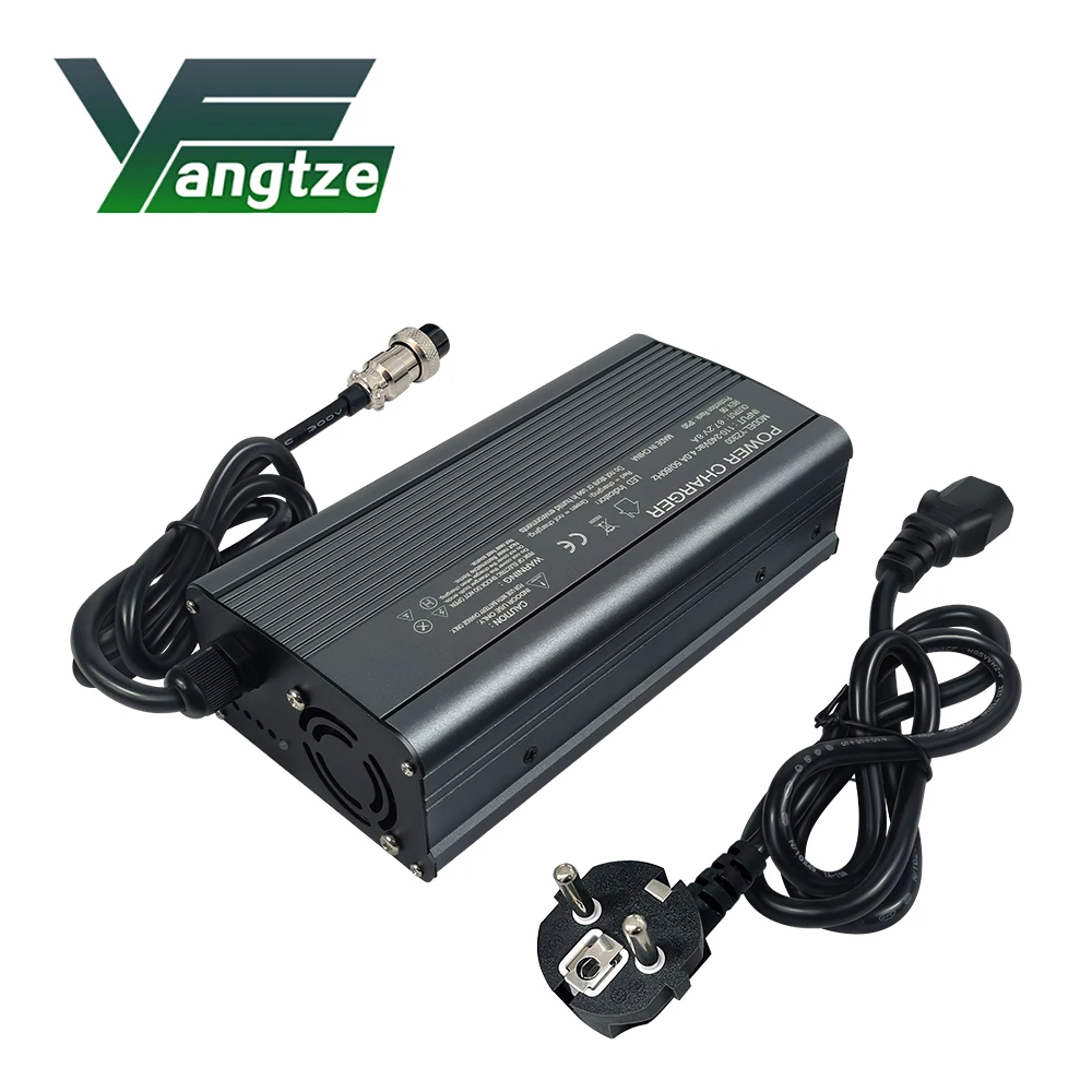 Yangzi 25.2V 12A 5 Series lithium battery charger Intelligent fast charging for 22.2V electric bicycles with cooling fans