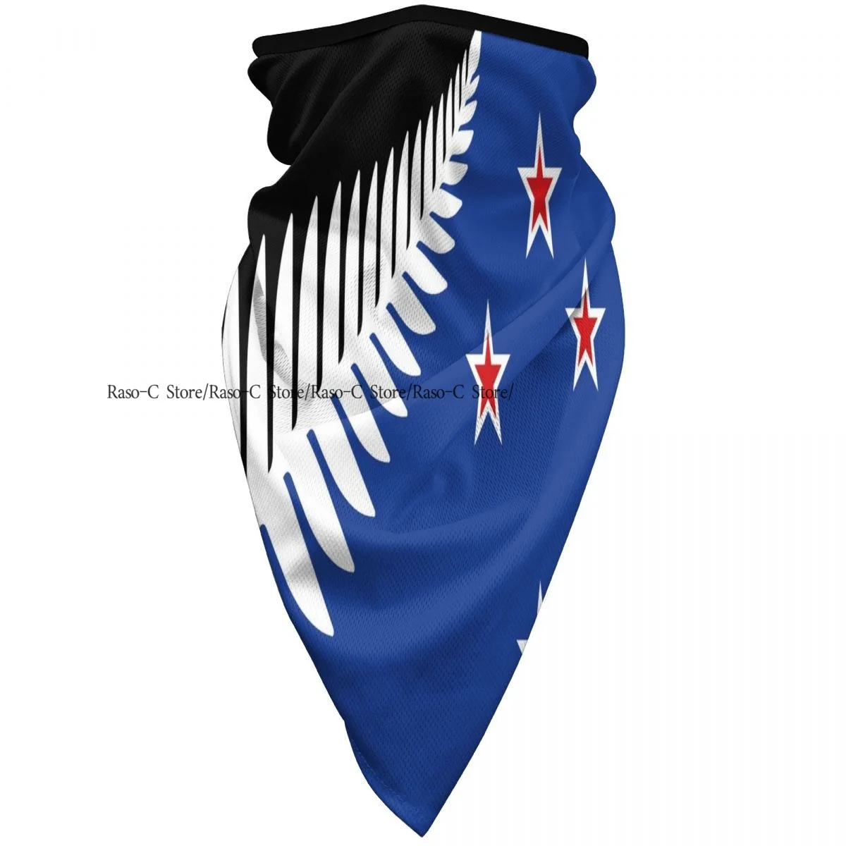 Summer Neck Gaiter Scarf Windproof Cycling Bandana New Zealand Flag Print Sport Camping Half Face Mask