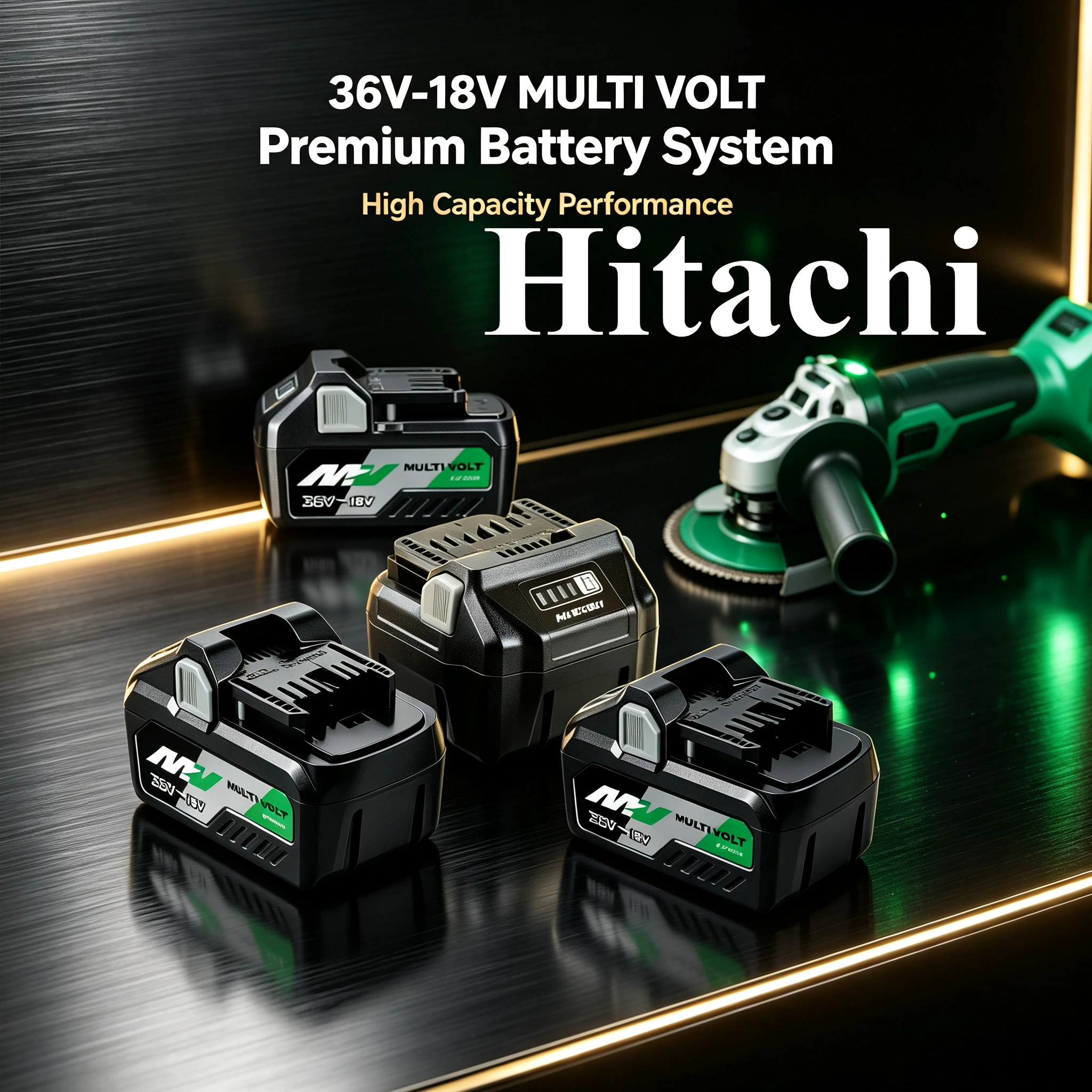 Hitachi BSL36B18 Dual‑Voltage Battery, For Paint Sprayer, Wall Coating Job, Over‑Temperature Protection Replacement Battery Pack