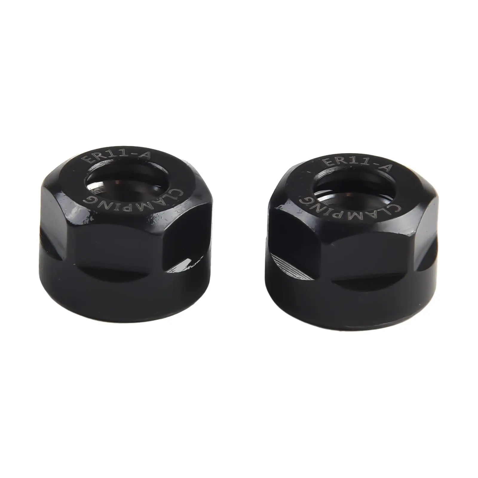 2pcs ER11 A Type Collet Clamping Nut*0.75mm Grade 1 40CR Steel Material For ER Collet Milling CNC Chuck Holder Lathe