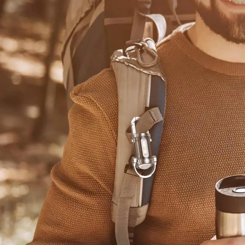 سلسلة مفاتيح LED مصباح يدوي متعدد الوظائف COB ضوء العمل كيرينغ مقاومة للصدمات متعددة الوظائف معدات خارجية لرحلة الطريق #3