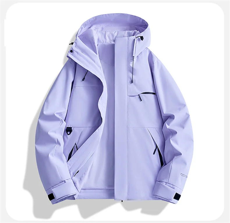 Spring Fall Waterproof Hiking Jacket Women Hooded Hunting Running Trekking Fishing Jackets Outdoor Ride Climbing Windbreaker