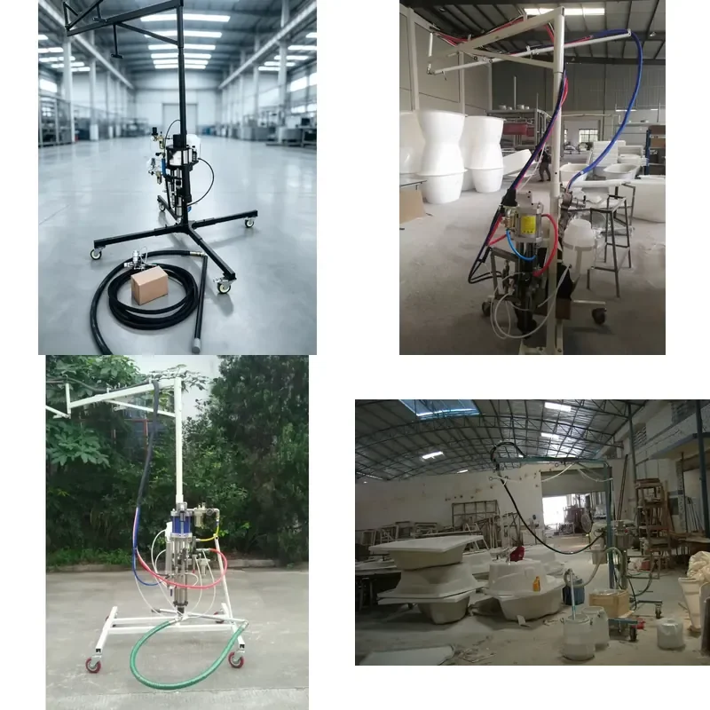 CE Certification FRP Gel-Coating and Resin Spraying Machine a Portable Fiberglass Sprayer for Molding Applications