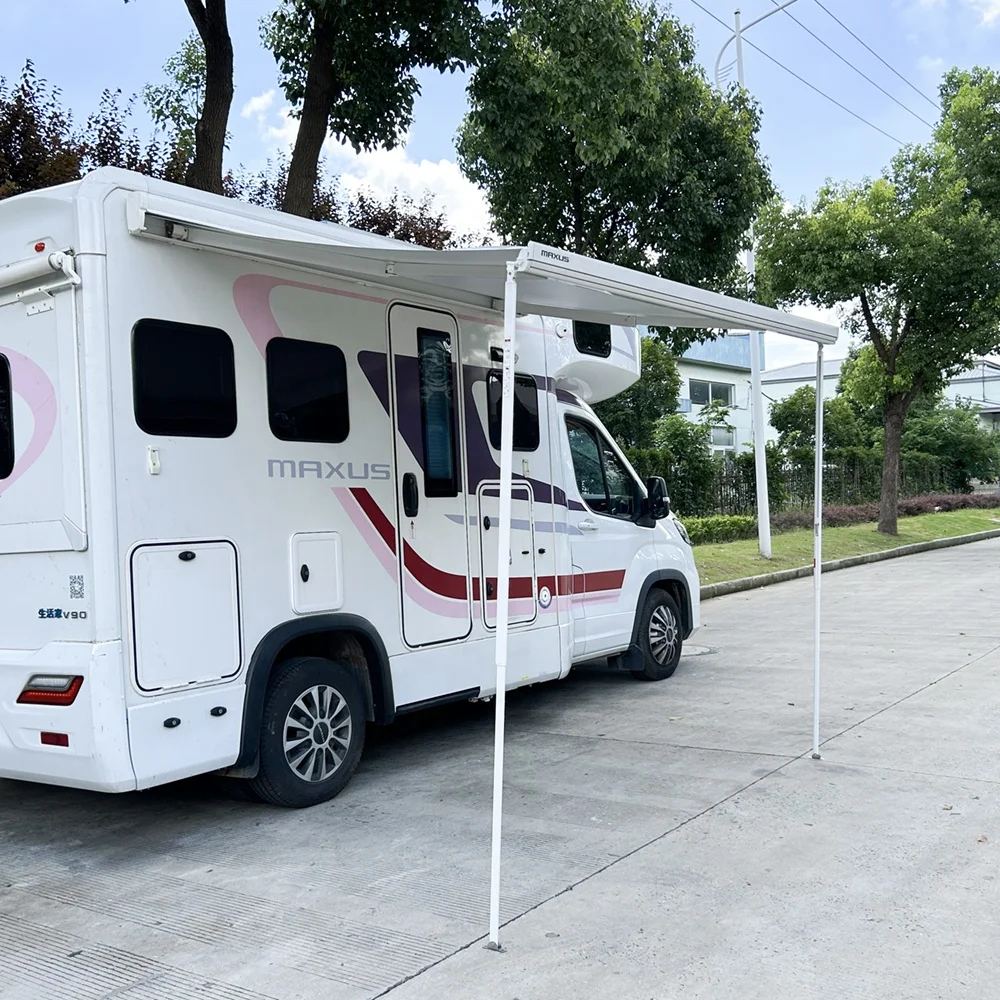 Cassette complète rétractable, cadre en alliage d'aluminium, accessoires extérieurs de camping-car, remorques de camping-car pliantes, auvent de Van pour voiture