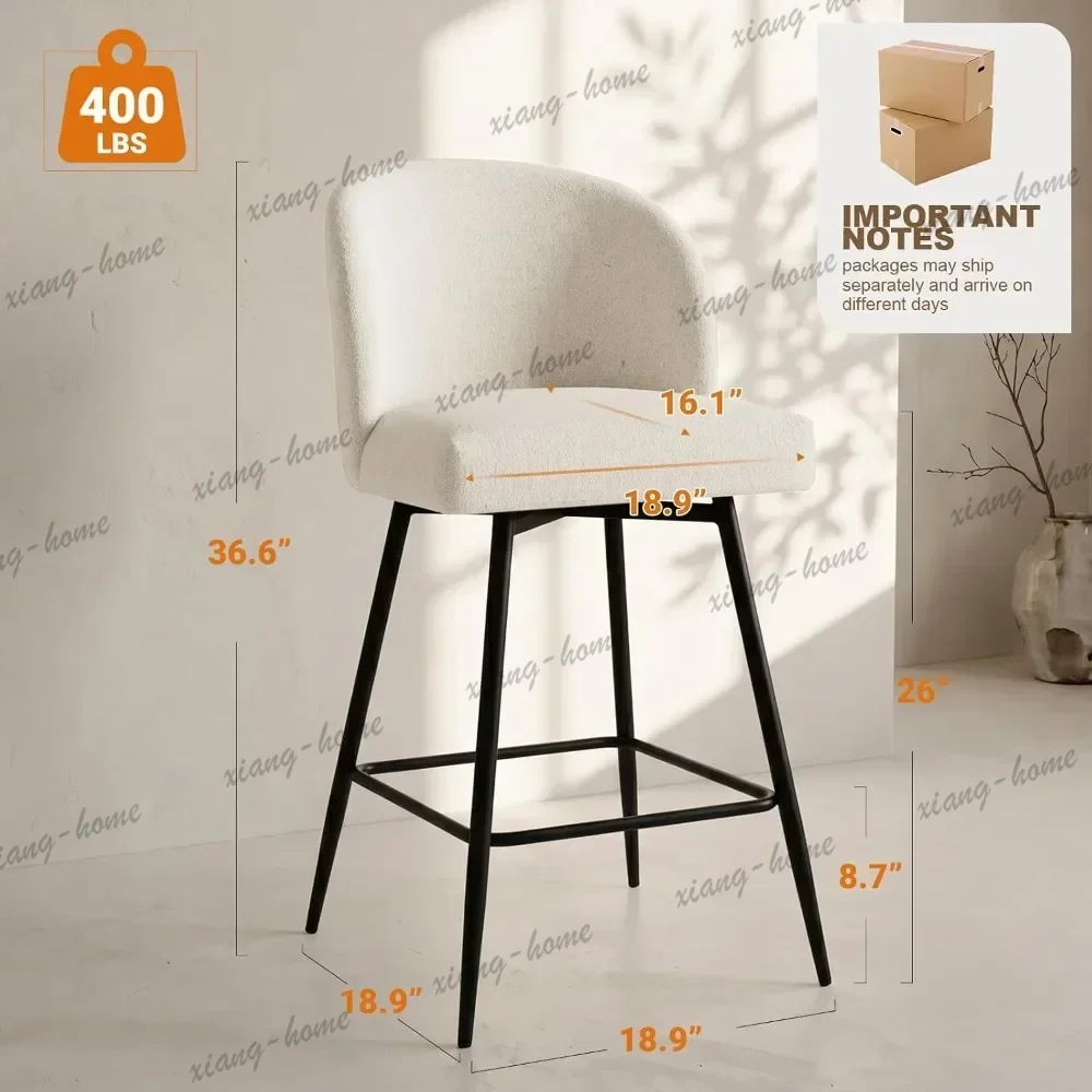 lsSleek Elegant Luxury Swivel Bar Chair Strong Functional Sophisticated Contemporary Bar Chair Taburete De Bar Balcony Furnitu