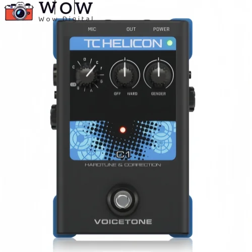 TC helicon voicetone C1 Simple 1-Button Stompbox for Flexible Pitch Correction low-noise mic preamp for pristine vocals