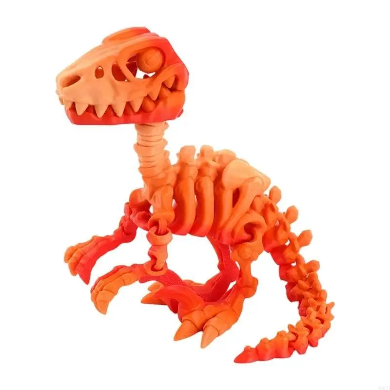 

-печатный скелет динозавра гибкие суставы Raptors Model фигура для энтузиастов