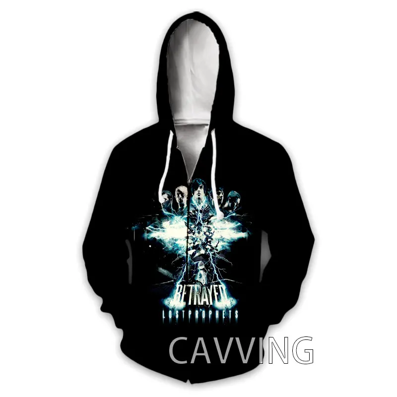 CAVVING 3D Printed  Lostprophets  Band  Zipper Hoodies Zip Hooded Sweatshirt Harajuku Hoodie Sweatshirt for Men/women