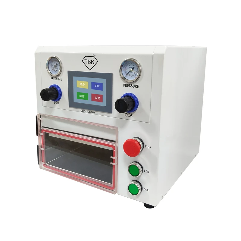 LYBGA 14 Inch OCA Lamination Machine TBK 108P Vacuum Laminating Machine Fat Curved Straight and Tablet LCD Screens Laminator