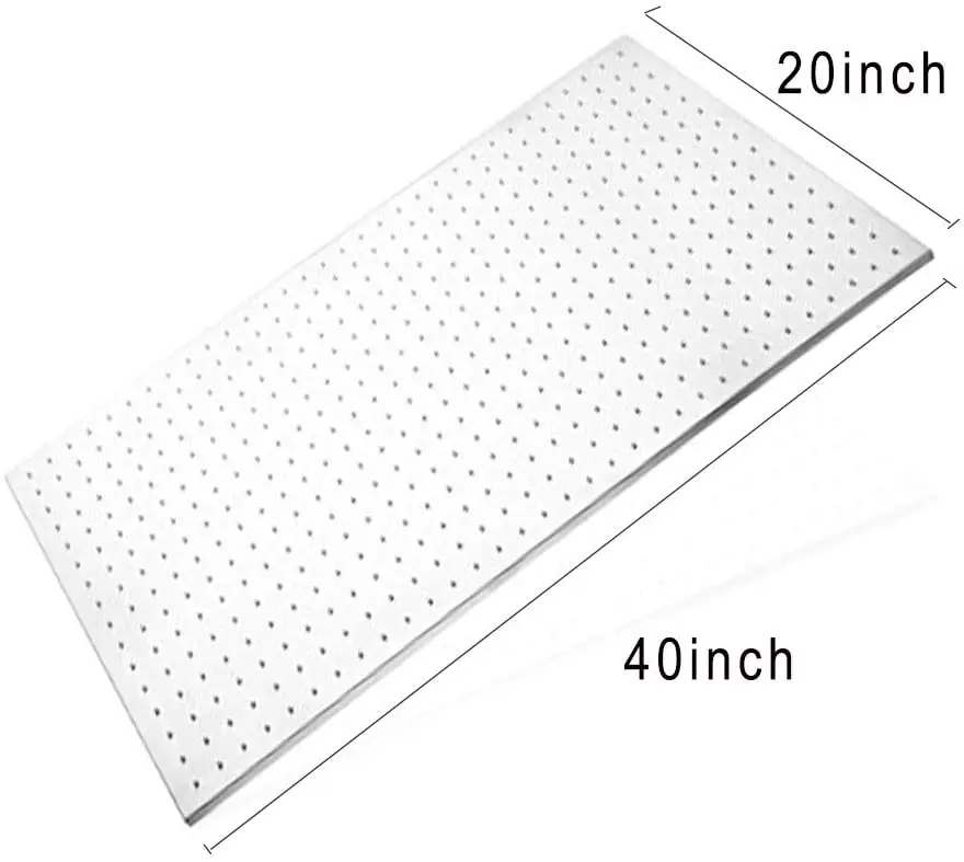 20x40 inch Rectangle Stainless Steel 3 colors changing LED rainfall shower head for Ceiling Mount type chrome