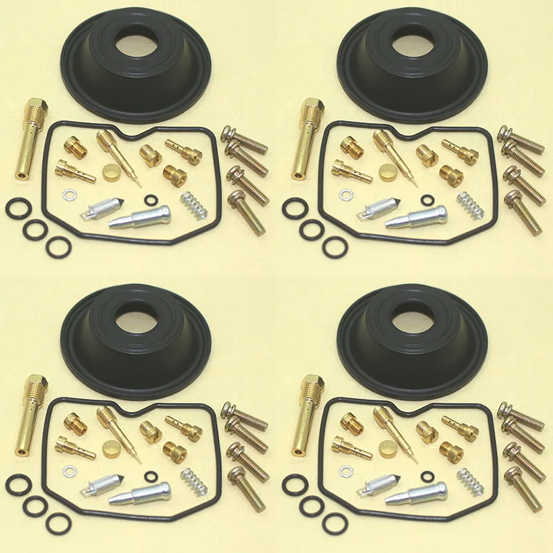 4 комплекта для ZX600 GPX600R 1988-1996 ZX GPX600 GPX 600 R 600R, комплект для ремонта карбюратора мотоцикла, плунжерная диафрагма
