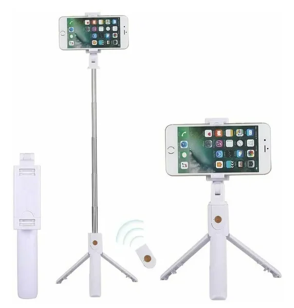 Smartphone Tripod Bluetooth Selfie Stick Desktop Tripod for iPhone 12 13 14 GoPro Card Camera Live Streaming Video