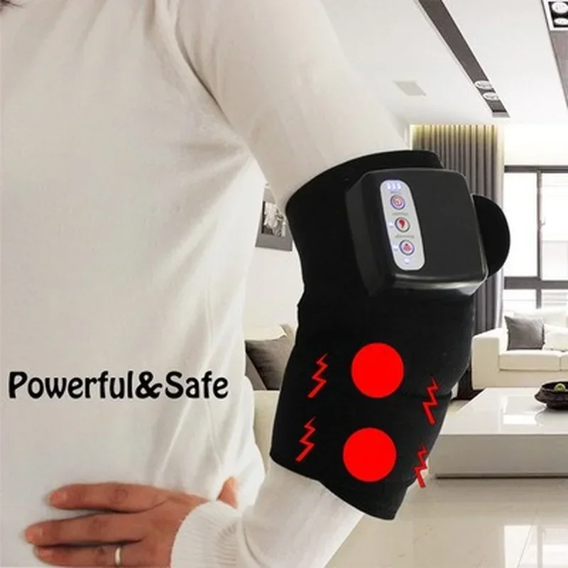

New Soft Electric Knee Massager Far Infrared Joint Physiotherapy Elbow Joint Knee Pads Vibration Massage Pain Relief Health Care