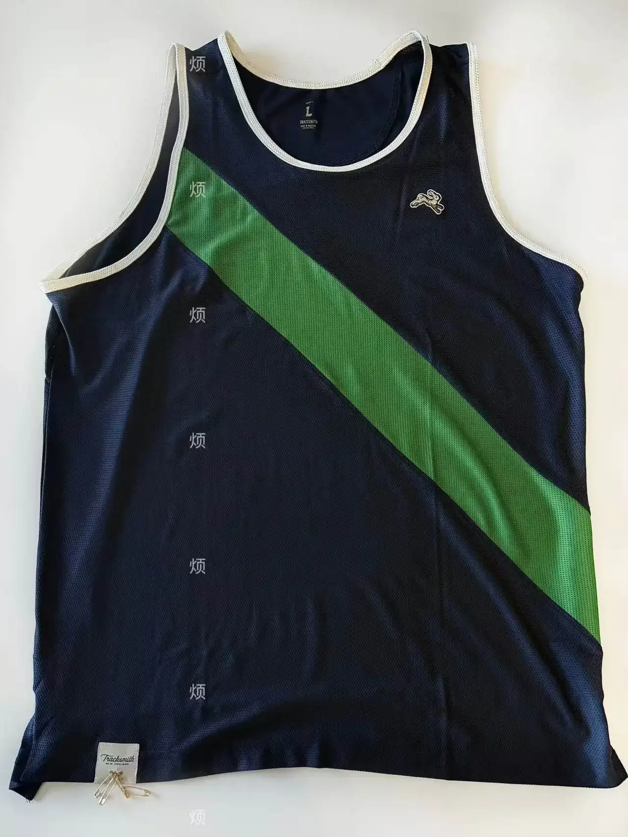 Tracksmith Running Rabbit Embroidery Vintage Color Matching Mesh Breathable Jogging Sports Vest